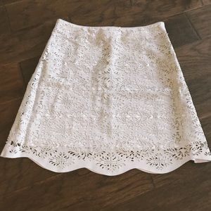 Zara Laser Cut Out Floral Skirt